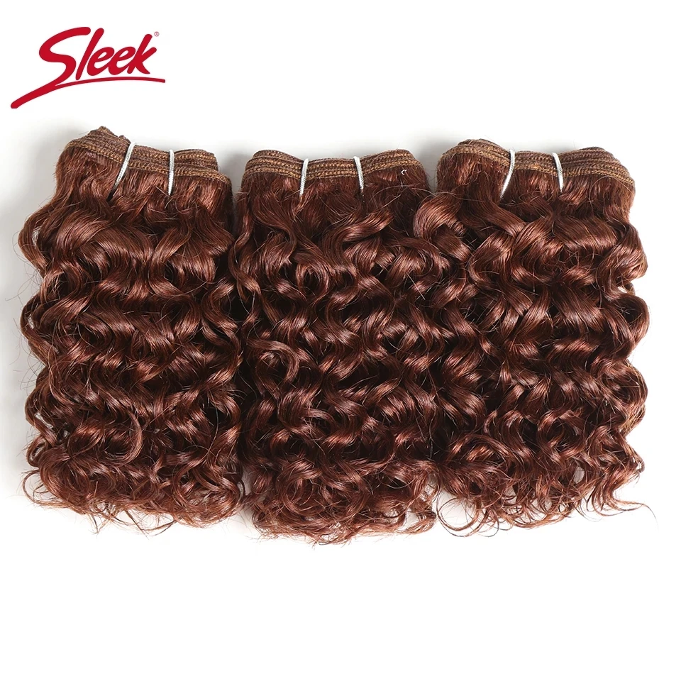 Human Hair Extensions Human Hair Bundles Sleek Indian Remy Jerry Curl Brown 4# Double Drawn 27# Piano Color P1B/30 P4/27 Bundles Hair Extension 3Pcs Total 100 Grams