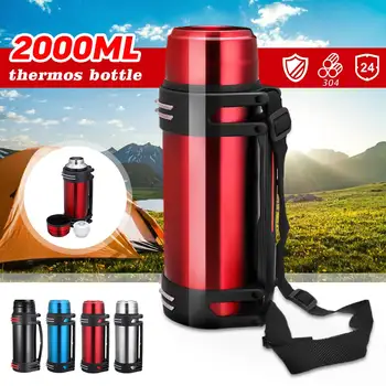 

2L Stainless Steelthermos Travel Mug Flask Thermal Hot Water Insulated Bottle Sport Travel Mug Insulation Pot Vacuum insulation