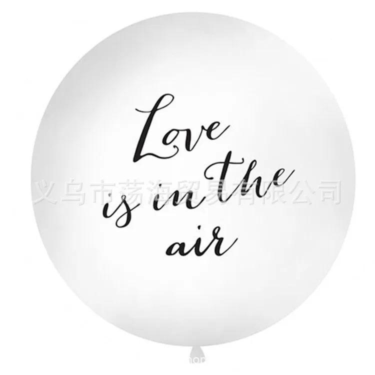 Amazon 36 дюймов белый печатный шар с водородом LOVE Is in the Air для вечеринки, дня рождения ко Дню Святого Валентина воздушный шар