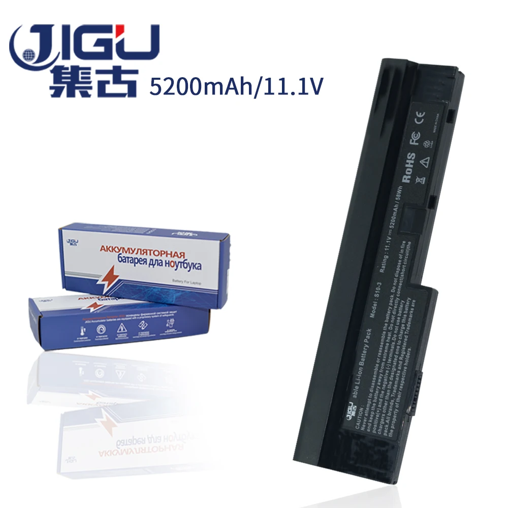 JIGU 6 ячеек ноутбук аккумулятор для Lenovo IdeaPad S10-3 S205 U165 S100 U160 S10-3 20039 L09S6Y14 L09S3Z14 L09C6Y14 L09M6Z14