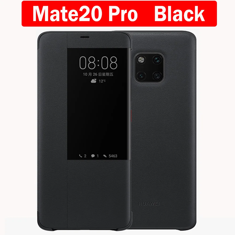 HUAWEI Mate 20 Pro Case Original Huawei Mate 20 X Case Mate 20 Flip Cover Smart View Window Protect Stand Huawei Mate 20X Case huawei waterproof phone case Cases For Huawei