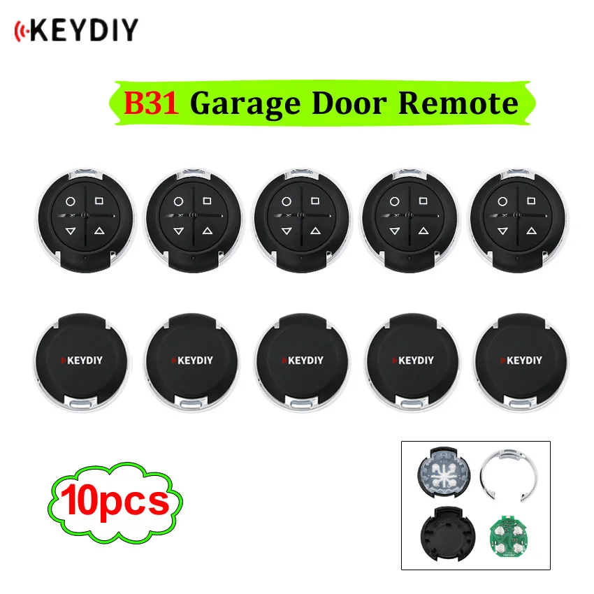 10 шт./лот B31 KEYDIY KD900 KD900+ URG200 KD-X2 miniKD ключ генератор серии B пульт дистанционного управления B31 Автоматическая гаражная дверь дистанционного управления