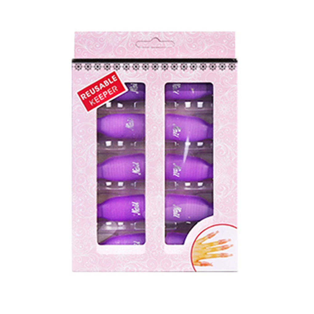 BGVfive10pcs многоразовые перчатки с ручными кончиками пальцев для дизайна ногтей разгрузка Крышка зажим косметический инструмент для маникюра
