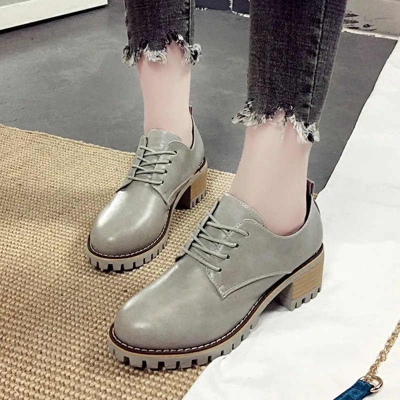 

Autumn And Winter Monsoon Small Leather Shoes Women's Korean-style Versatile 2019 WOMEN'S Shoes England New Style plus Velvet St