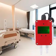 DC 24V 4-20mA LCD Intelligent Digital Air Transmitter Air Pressure Sensor for Ward Ventilation voltage