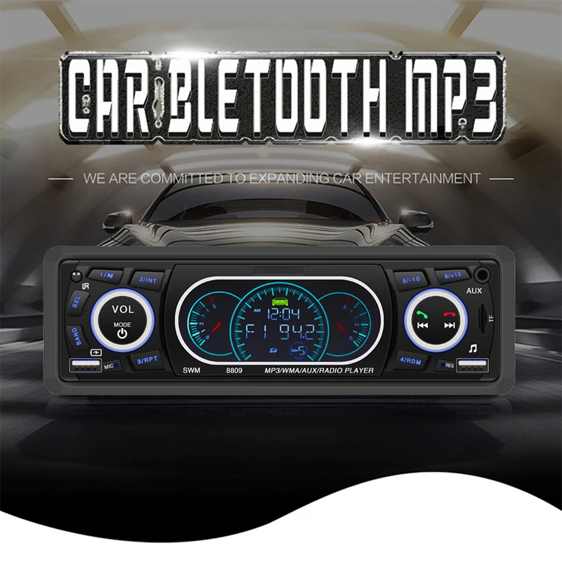 Новая имитация приборной панели автомобиля новые идеи 12 В Автомобильный MP3-плеер Bluetooth hands-free FM радио карта U диск автомобильный аудио контроль преобразования