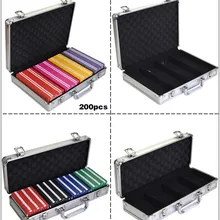SQUARE Chips Suitcase Chip Container Chip Case/Box Poker Chips Square Aluminum Suitcase 100/200PCS Capacity