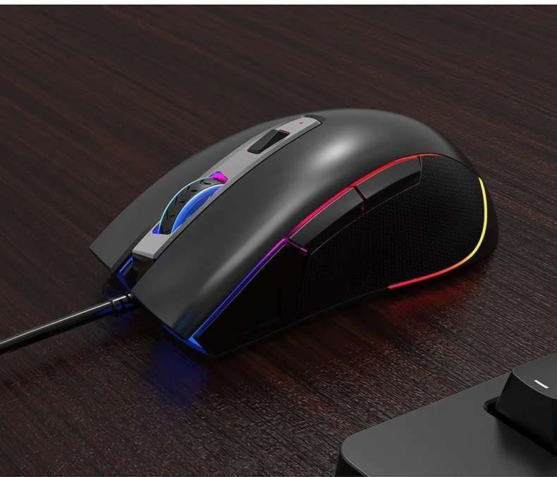 16000 dpi Ajazz Douyu DMG-700 RGB с подсветкой USB Проводная компьютерная игровая/Офисная макро-мышь программируемая настольная игровая мышь Gami