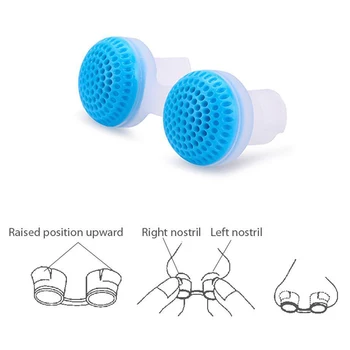 

2Pcs Snore Stopper Anti Snoring Devices Silicone Stop Snoring Solution Aids Nose Vents Air Purifier
