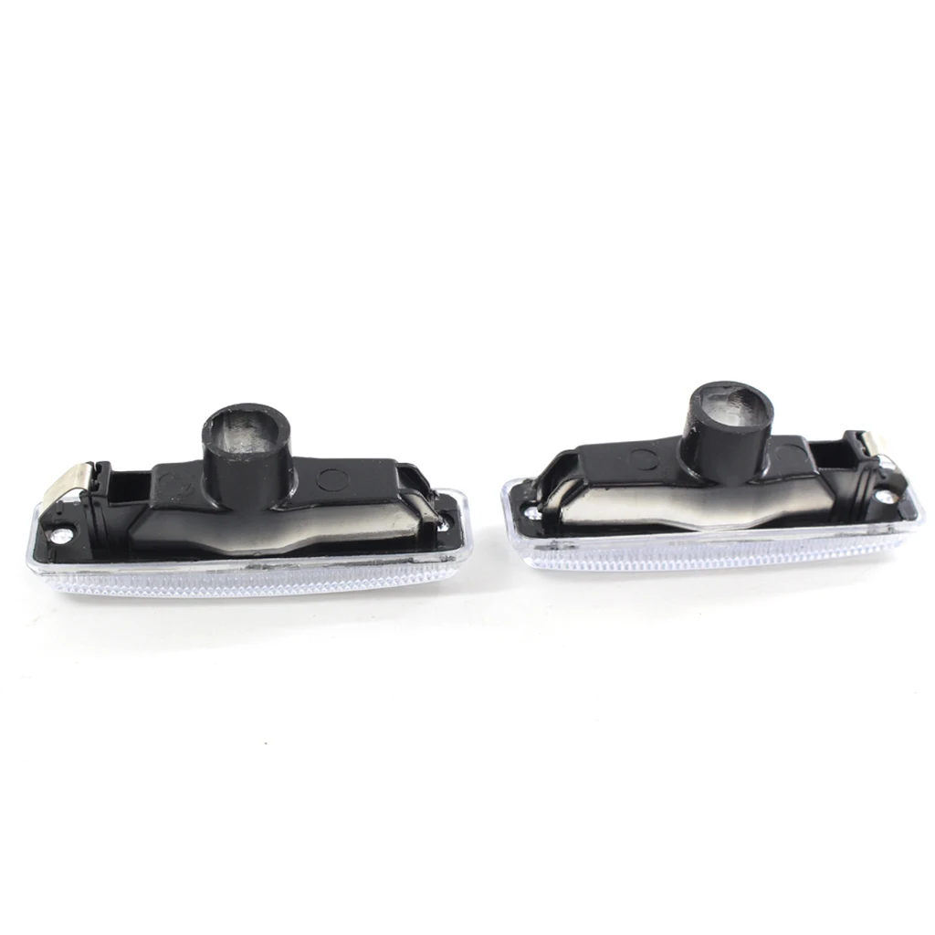 2 Pack Clear Side Marker  Lights White LED For BMW E39 5 SERIES