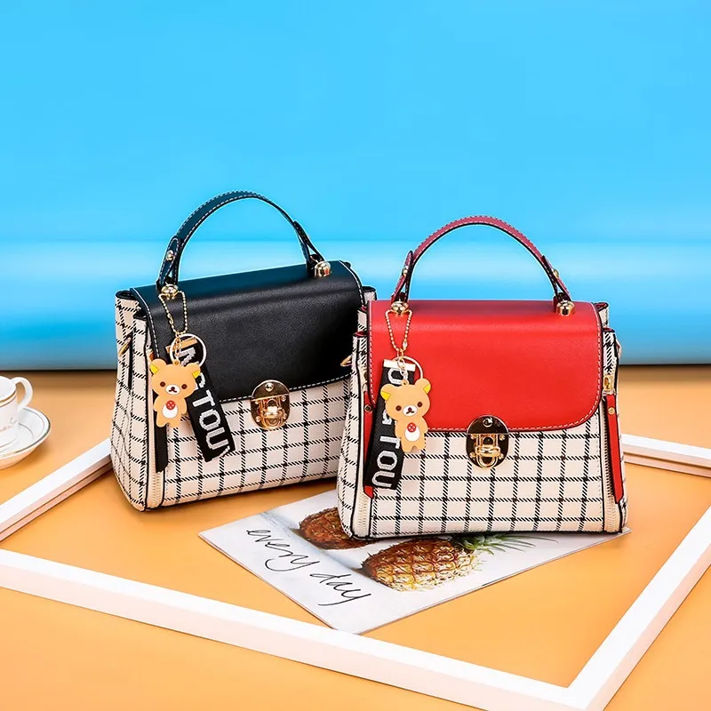 

Bag Women's 2019 New Style Joint Pattern Shoulder Bag Korean-style Hand Square Sling Bag Shoulder Fairy INS Ultra-Fire Pack