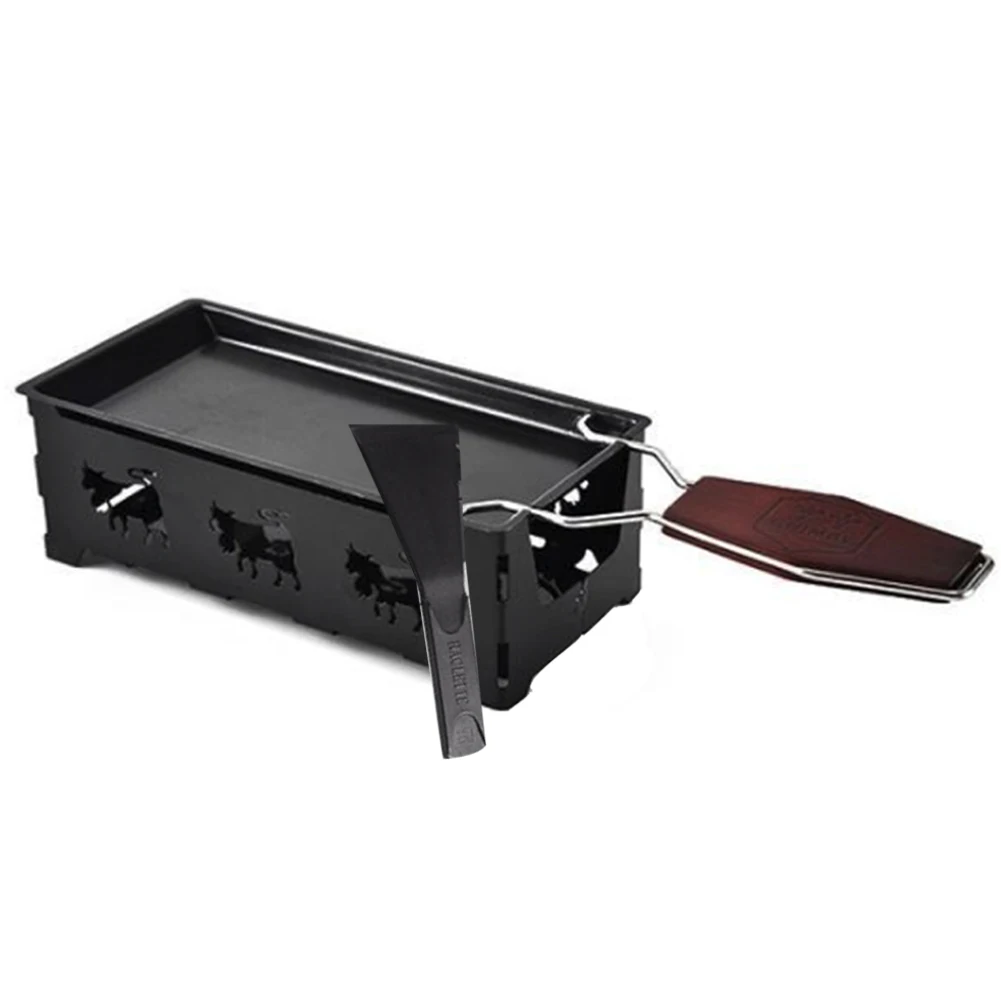 Portable Rotaster Baking Tray Stove Set Milk Cheese Non-Stick Metal Cheese Raclette Oven Grill Plate Kitchen Baking Tools