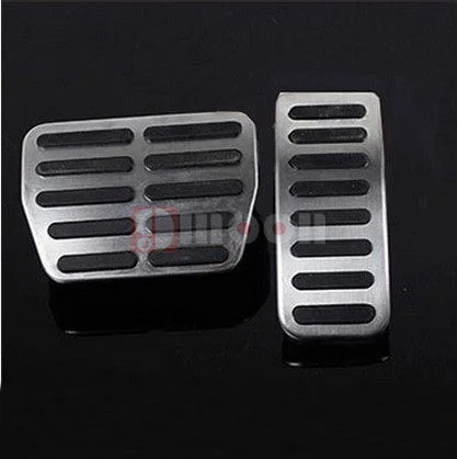 Педали автомобильные из нержавеющей стали для Audi TT pegale VW SEAT SKODA Golf 3 4 Polo 9N3 Octavia Ibiza Fabia A1 A2 A3 GTI - Название цвета: AT