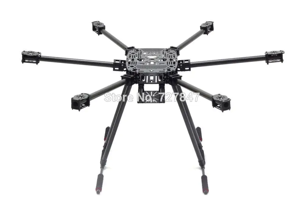 

ZD850 Full Carbon Fiber ZD 850 Hexa-Rotor Frame Foldable Arm Hexacopter Frame Kit with Unflodable Landing Gear for FPV