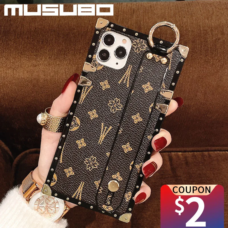 Luxury Brand Leather Case for Apple iPhone 14 13 12 11 Pro Max XR XS 8 7  Plus GG Louis Flower Original Designer Silicone Cover - AliExpress