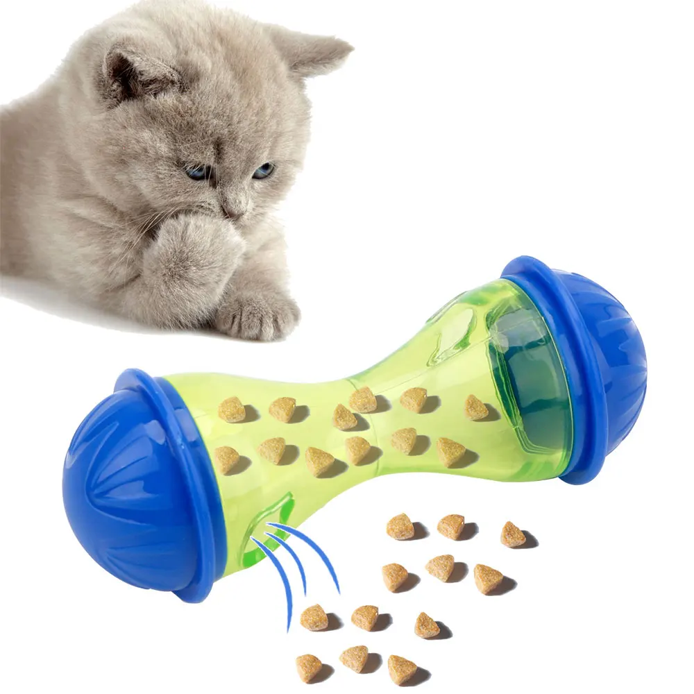 Dog Food Dispenser Pet Dog Fun Bowl Feeder Cat Feeding Toys Plastic Pets Leakage Food Ball