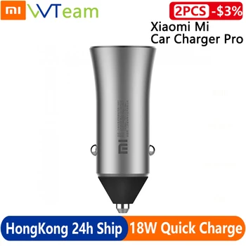 

Xiaomi Car Charger Pro Universal 18W Mobile Phone Chargers Mi Car Accessories Supprt Dual USB QC 3.0 Quick Charge