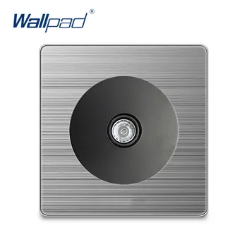 

Wallpad 2020 TV Socket Television Wall Power Socket Electric Outlet Silver Stainless Steel Panel For Home