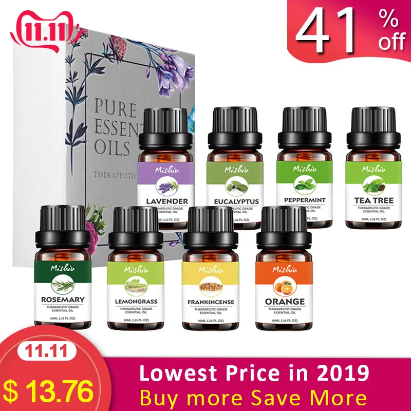 Moisturizing Pure Essential Oil Set 10ml Botanical Aromatherapy Diffusers Massage Essence Oil Body Relax Skin Care Help Sleep Essential Oil Aliexpress