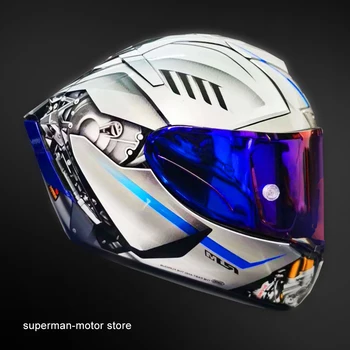 

Full Face Motorcycle helmet X14 YAMA HA R1M Helmet black ant Riding Motocross Racing Motobike Helmet