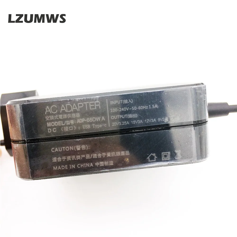 Adaptador de Energia para Macbook c tipo c Lzumws Usb Telefone Portátil Carregador Asus Zenbook Lenovo Dell Xiaomi ar hp Sony 65w Max 60 45 - Imagem 2