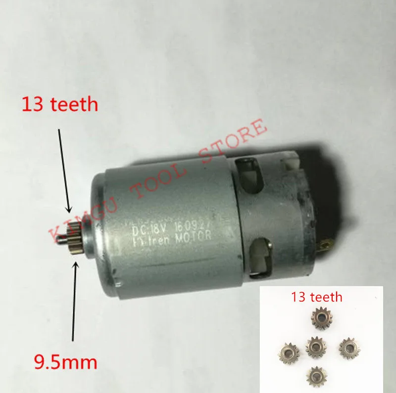 13 зубы 13 зубы 18V мотор Замена для BOSCH GSR18-2-LI PSB1800LI-2 DDBB180 DDB181 2 609 199 273 2609199273