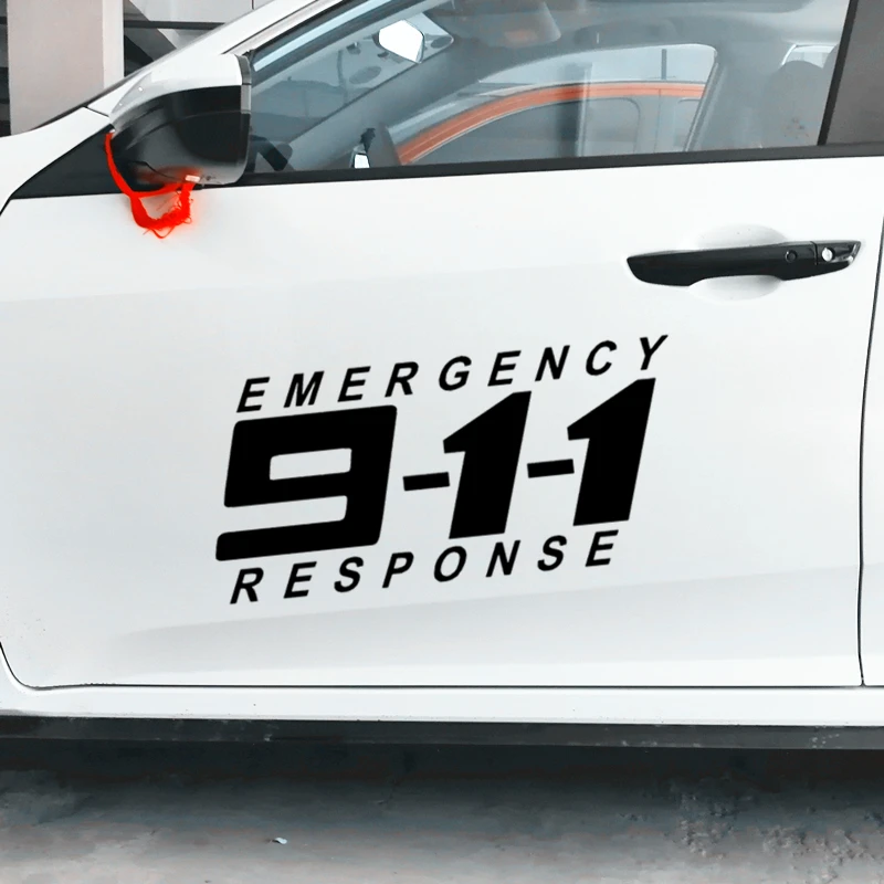 911 полицейская сигнализация вызова аварийный ответ наклейки для автомобиля