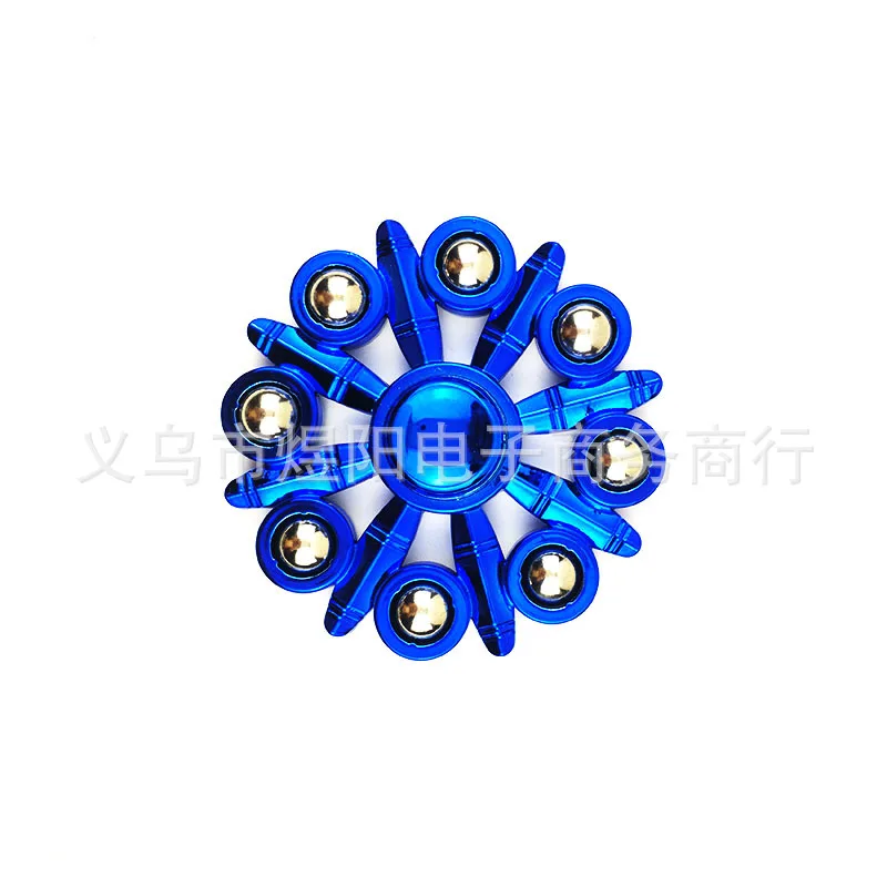 New Steel Ball-Fidget Spinner Stall Temple Fair Hot Selling Toy Electroplated Fidget Spinner Hand Spinner Stall Toy