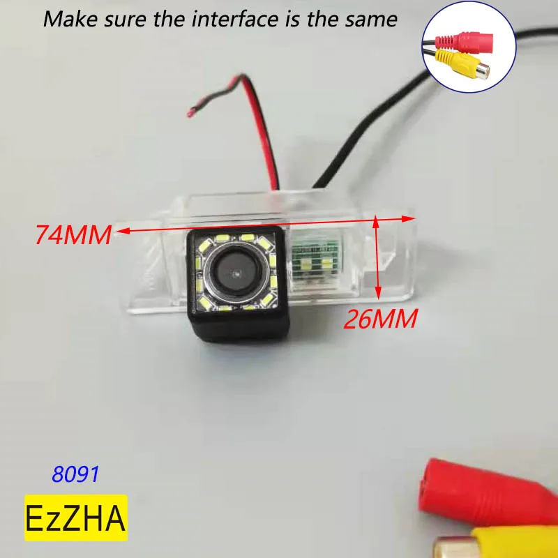 

EzZHA CCD HD Wireless Car CCD Rear Camera 4 8 12 led For Citroen C-Quatre C-Triomphe C5 C4 Nissan Qashqai X-trail Peugeot 307