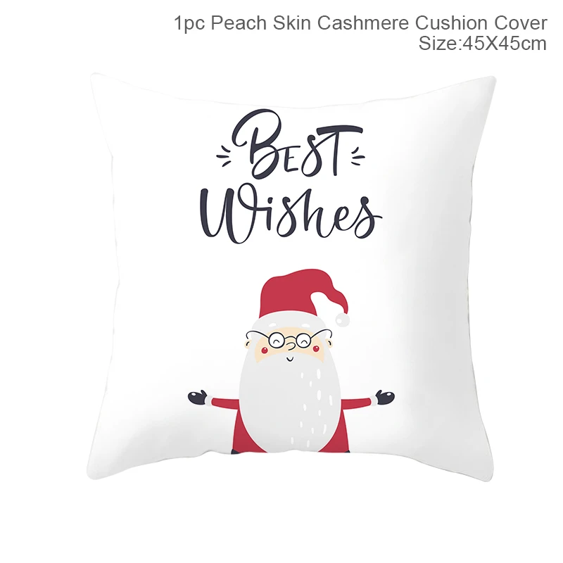 FRIGG Christmas Cushion Covers Christmas Pillowcase Merry Christmas Decor for Home Navidad Noel Happy New Year