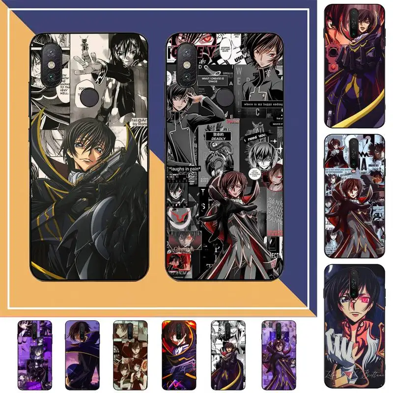 TOPLBPCS Lelouch vi Британия Code Geass чехол для телефона аниме чехол-накладка Redmi Note 8 7 9 на