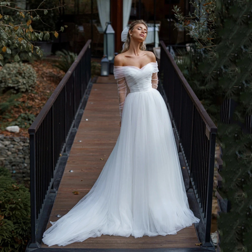 bohemian wedding dress tulle