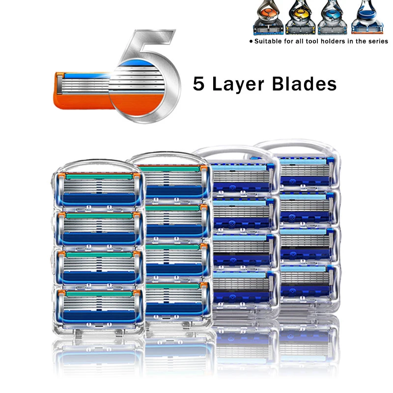 Сменные лезвия подходят для Gillette Fusion 5 все серии безопасные бритвенные кассеты