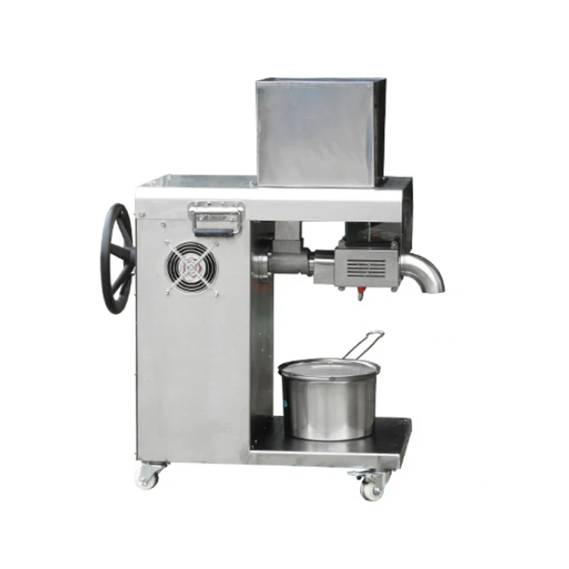 Automatic Oil Press Machine Commercial Presser Sunflower Seeds Peanut Extractor 10-25Kg/H 2