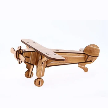 

Montessori Toy 3D Diy Wooden Kids Puzzles Game Toy Challenge IQ A Hobby Gift Collection Toys Aircrafts Educational Puzzle