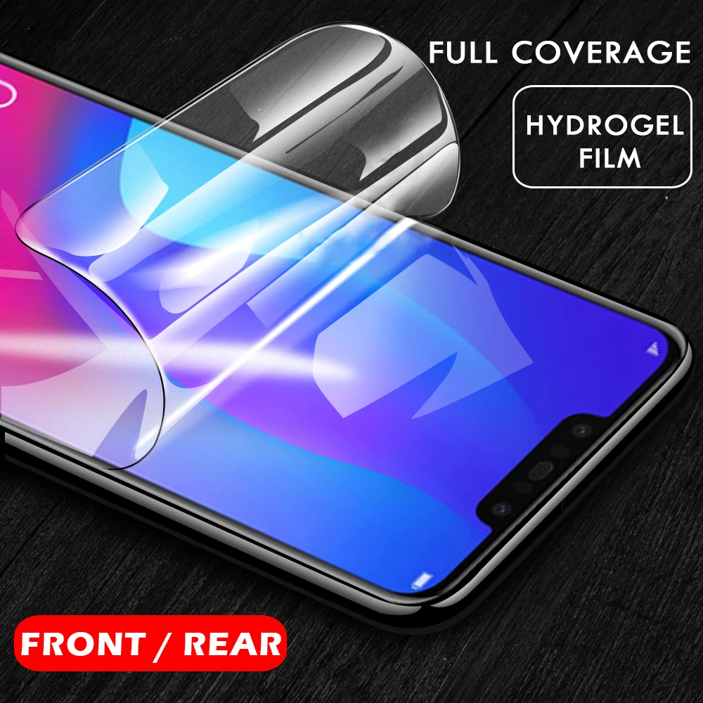 Мягкий чехол с полным покрытием для huawei nova 3i 3e 3 4 4e защитная Гидрогелевая пленка