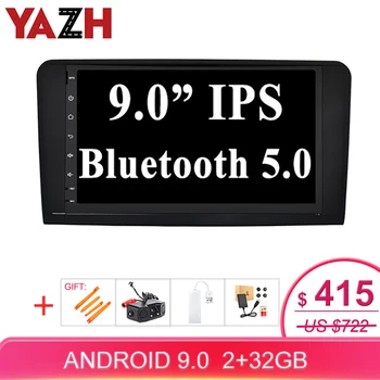 

YAZH 2 Din car head unit 2GB 32GB auto Radio BT Automobile For Mercedes Benz ML/GL 9.0 inch Android 9.0 1080*600 display radio