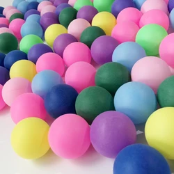 10pcs One Pack Colored Ping Pong Balls 40mm 2.4g Entertainment Table Tennis Balls Mixed Colors for Game and Activity