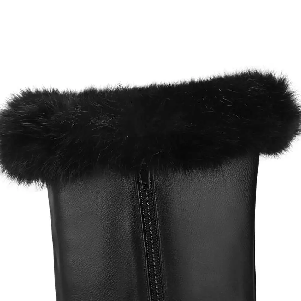 SARAIRIS/Новые брендовые зимние сапоги, Размеры 33-43 женские модные зимние теплые сапоги до колена на меху с ремешком и пряжкой г. Женская нескользящая обувь