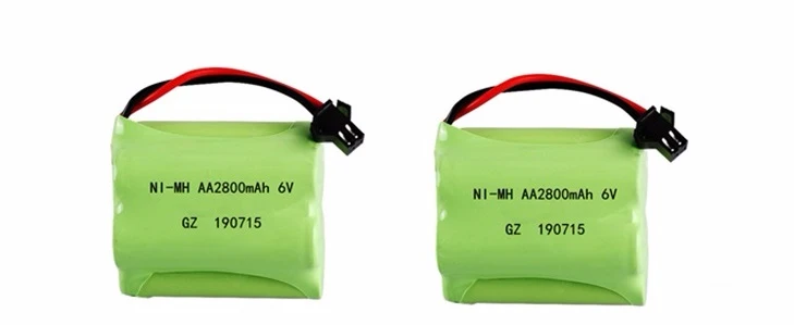 SM PLUG) 6 в 2800 мАч NiMH аккумулятор для радиоуправляемых игрушек, автомобилей, танков, грузовиков, роботов, лодок, пушек, 6 в, перезаряжаемый аккумулятор Ni-MH AA, батарейный блок - Цвет: Burgundy