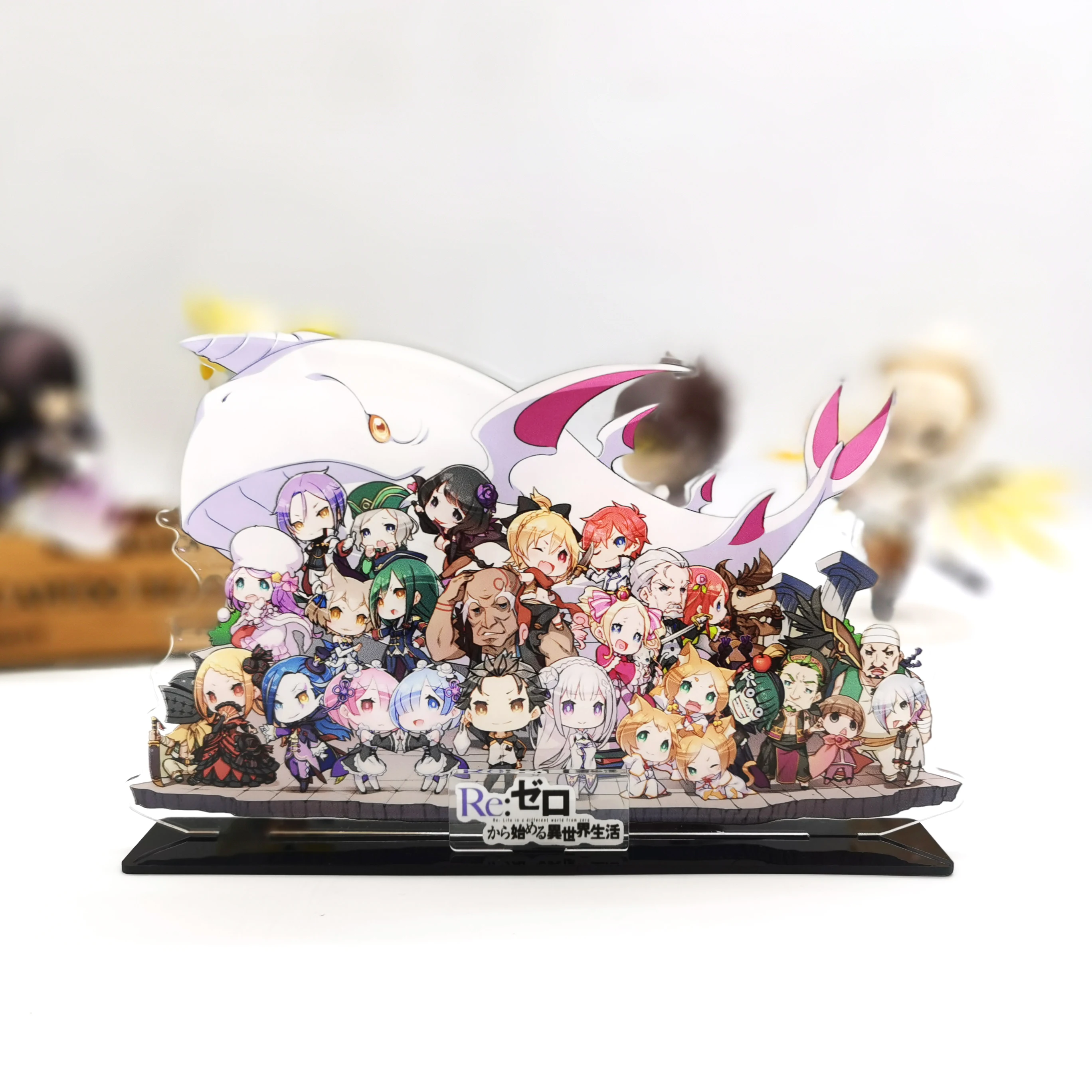 Re Zero kara Hajimeru Isekai Seikatsu Эмилия Subaru Rem Ram Crusch Феликсом фигурка на акриловой подставке