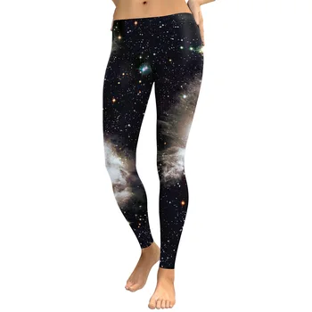 

Women Starry Sky Printing Leggings Fitness Elastic Pants Workout Stretch Slim Bottoms 3D Print Legging