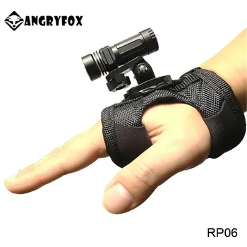 

Angryfox RP06 Outdoor Camping EDC LED Torch Lantern16340 Battery Powerful Wrist Light Angle Adjustable Bicycle Riding Flashlight