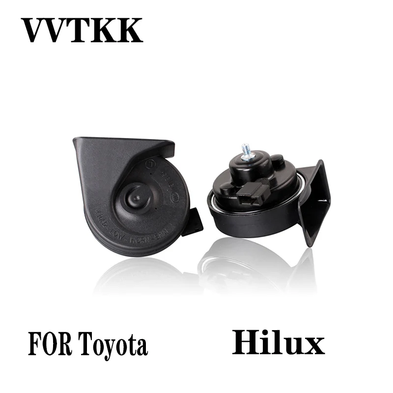 

VVTKK 2019 New for Toyota Hilux Multi-tone & Claxon Horns Loud Car Klaxon Horn 12V 110db Waterproof Snail Motorcycle Horn Siren