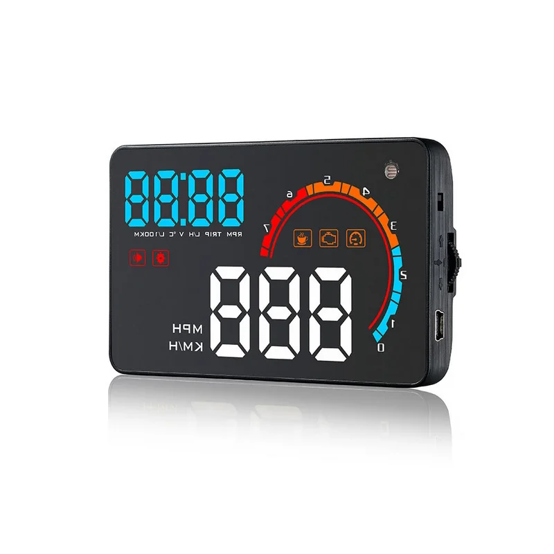 Автомобильный дисплей Hud OBDII или EUOBD с 4 дюймовыми HD головками, Автомобильный дисплей, многоцветная нано-технология, авто HUD Head UP display