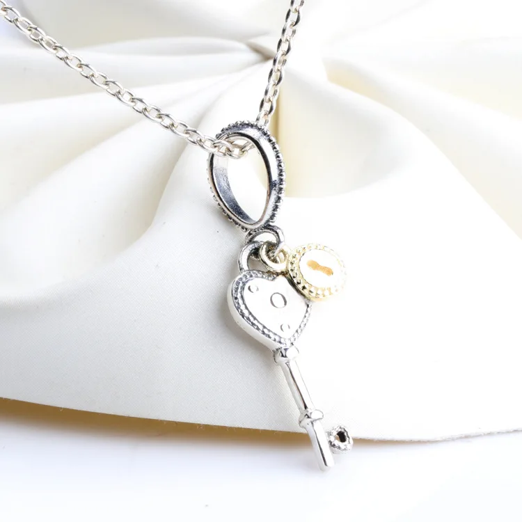 

Authentic 925 Sterling Silver Charm New Creative Key Fashion Pendant Fit Pandora Women Bracelet & Necklace Diy Jewelry