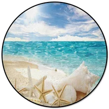 Солнечный пляжный круглый ковер в виде морской звезды, ковры для гостиной, декоративные коврики для детской комнаты, коврики для спальни, современные коврики