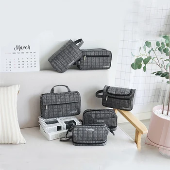 

Multifunction Travel Waterproof Cosmetic Bag Women's Men Travel Makeup Essential Toiletry Kit Wash Handbag Accessories Supplies