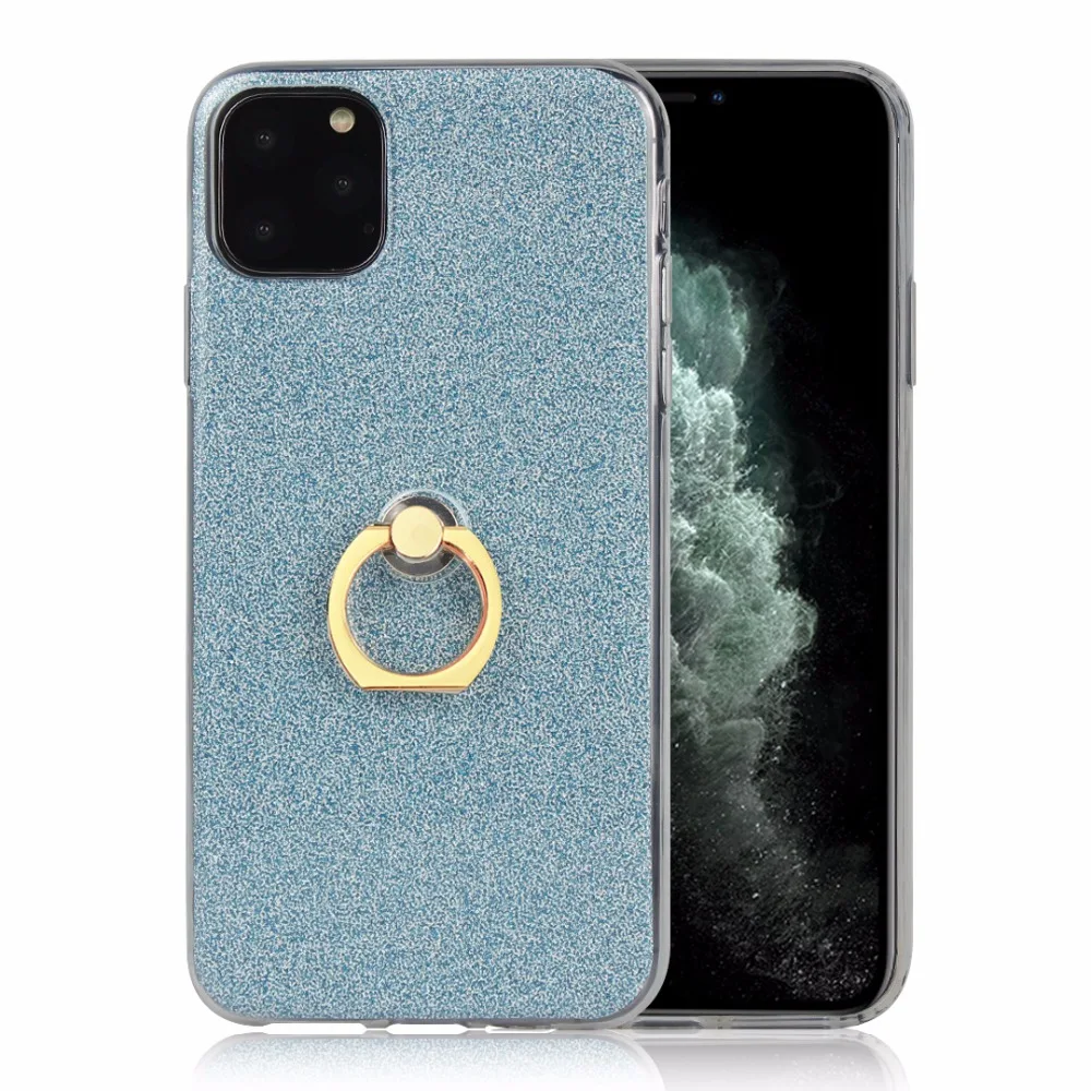 20 шт./лот блестящее кольцо корпус фары жесткий чехол для iphone 5 6 7 8 X XS XR XS Max 6 7 8 plus 11 Pro Max чехол-подставка