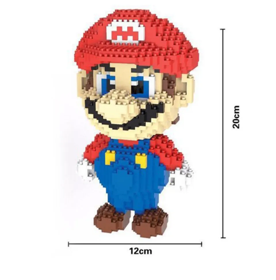 Hc9003 1750pcs Super Mario Red Series Without Original Box Building Blocks Diamond Bricks Toys Compatible LOZ HC 9003 | Игрушки и хобби